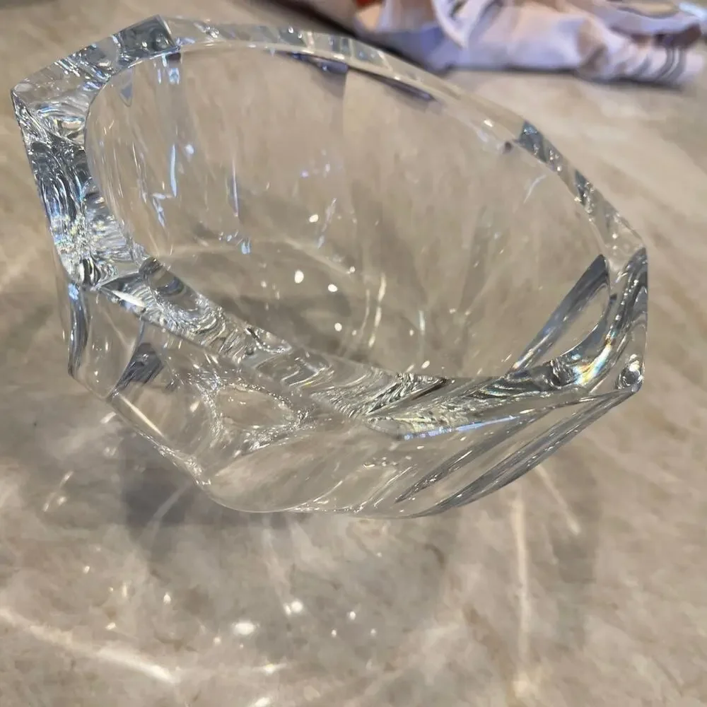 Vintage Orrefors Sweden Crystal glass bowl Kosta Boda 8